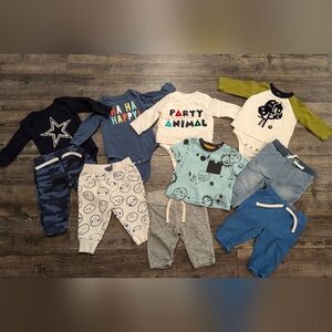 10 pieces of boys 3-6mo clothing